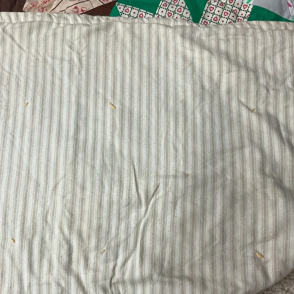 Vintage Handmade‎ Bears Paw Patchwork Quilt 1940s-1950s Cotton Hand-Tied Full Sz